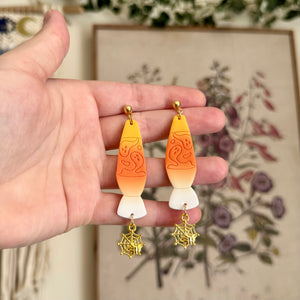 Spooky Lava Lamp in Candy Corn