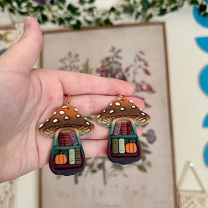 Mushroom Bookshelves in Shadow Forest