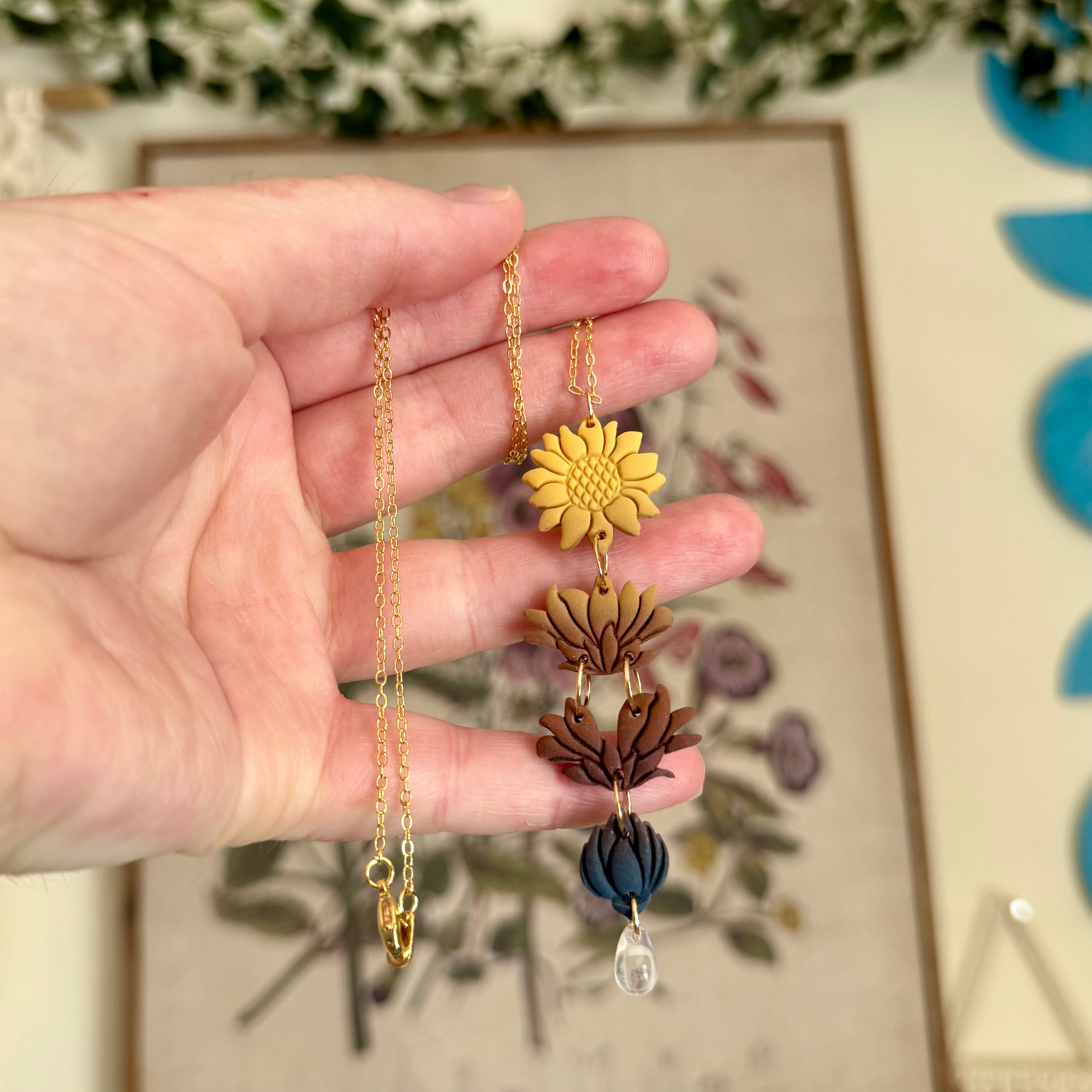 Growth Necklace in Sunflower Dusk