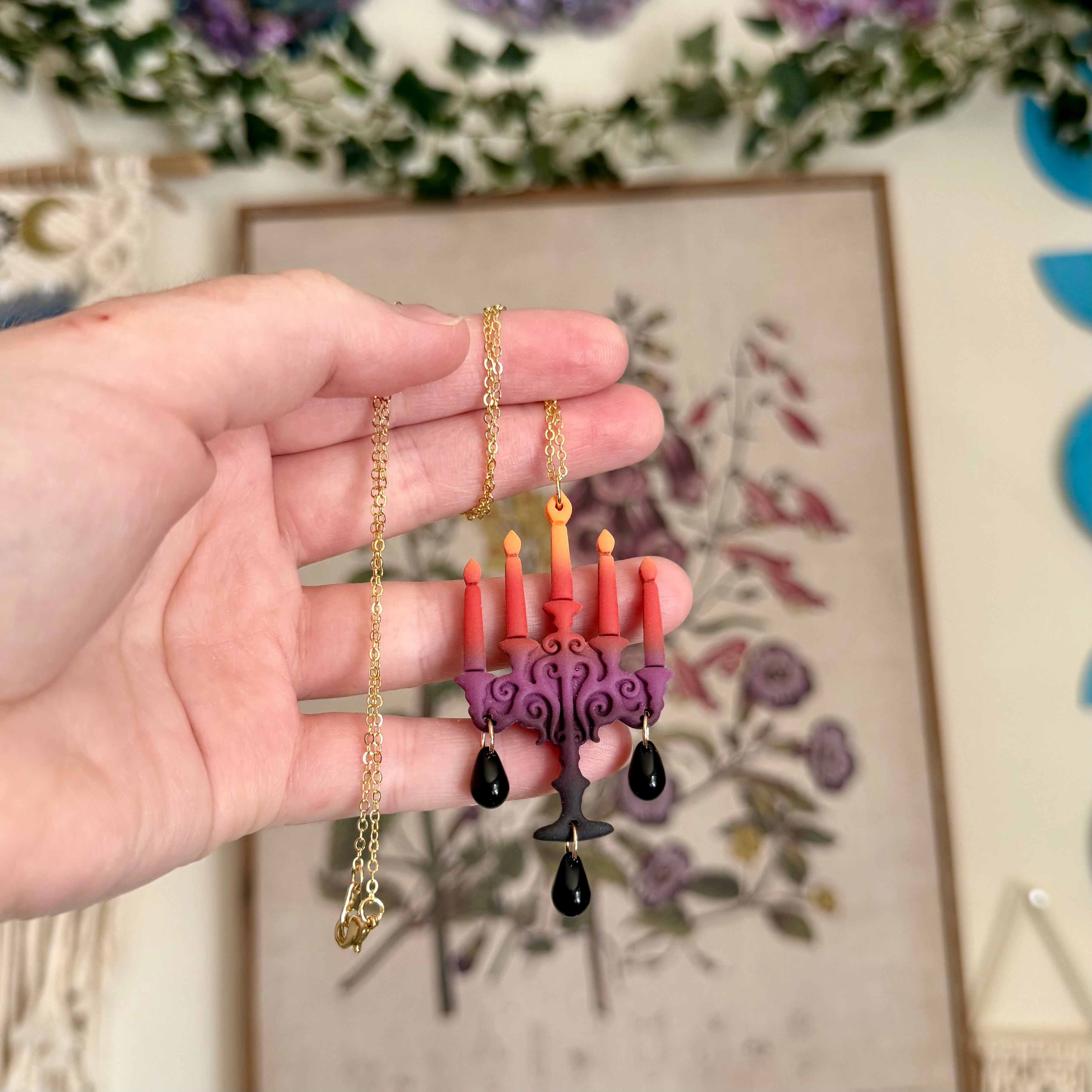 Leota Necklace in Samhain Dusk