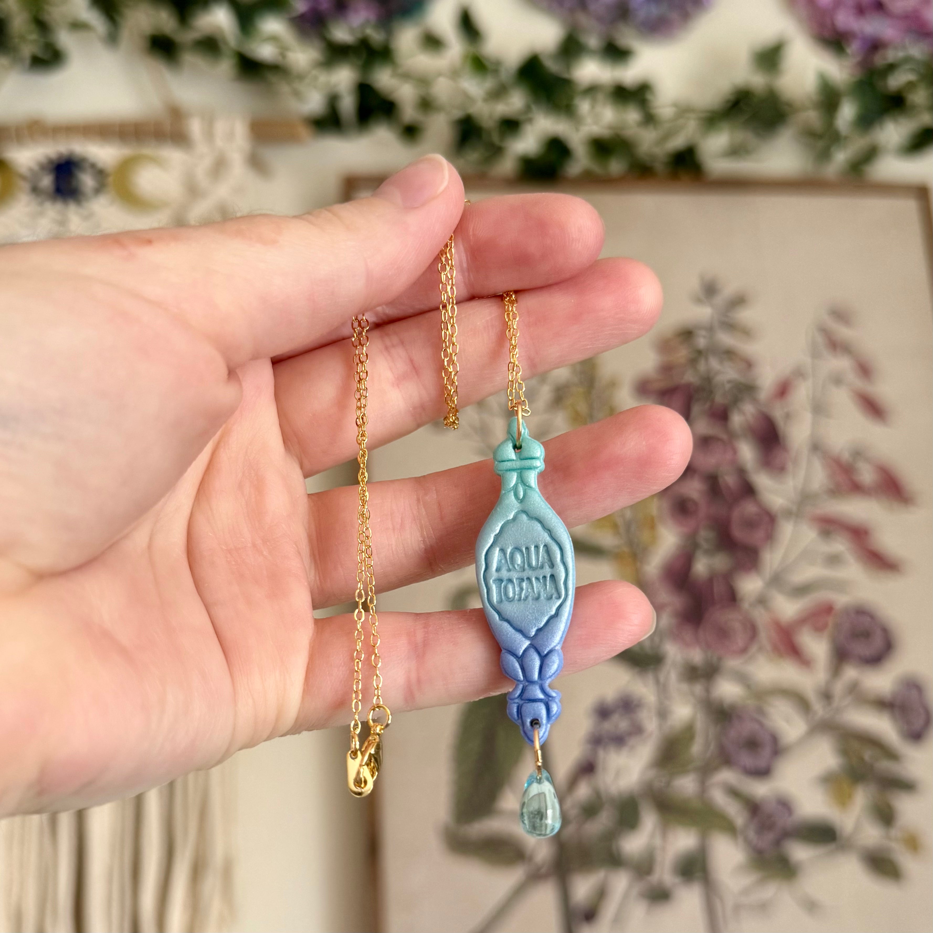 Aqua Tofana Necklace in Sinister Cerulean