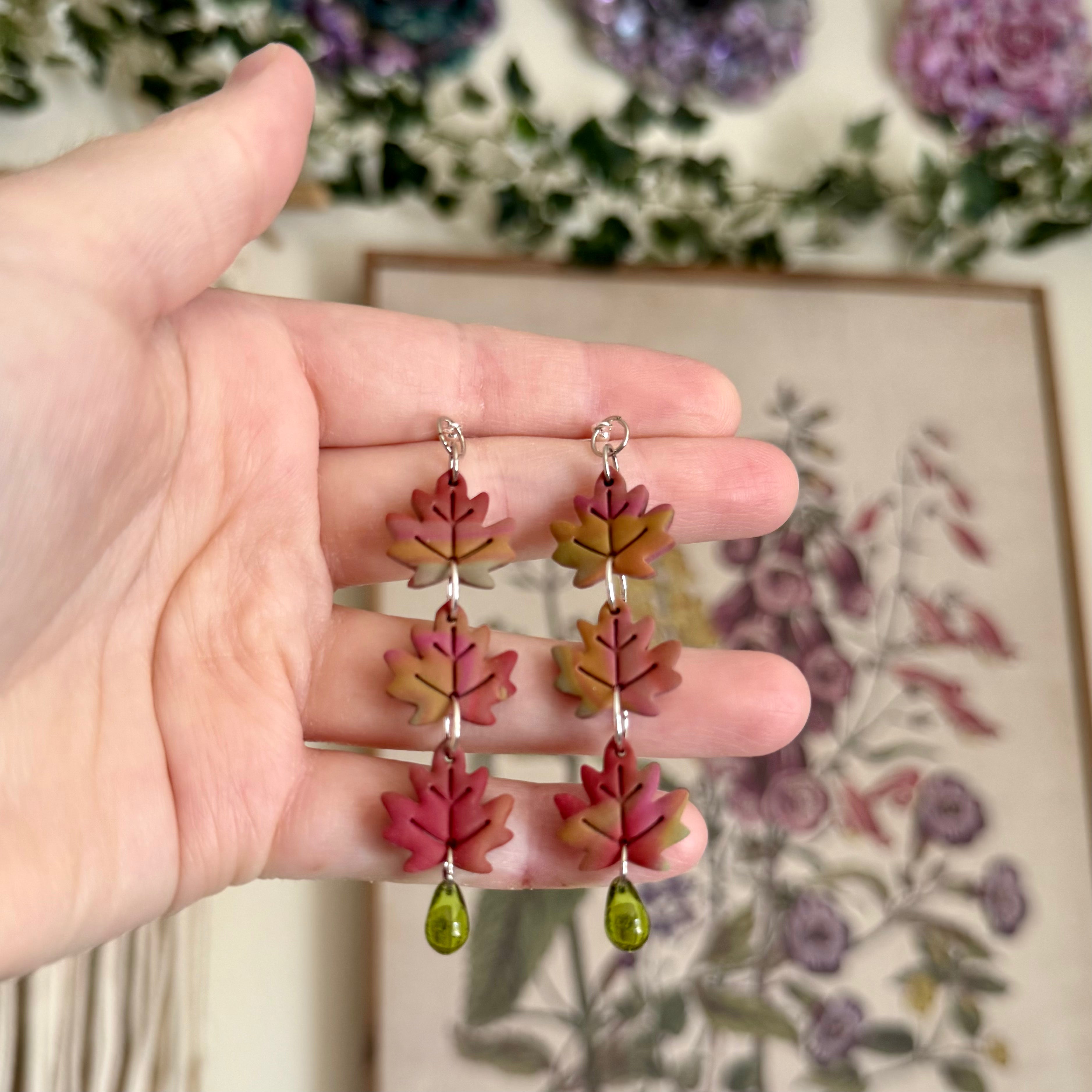 Falling Leaves in November Swirl