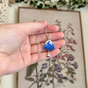 Celestial Cake Necklace in Blueberry Parfait