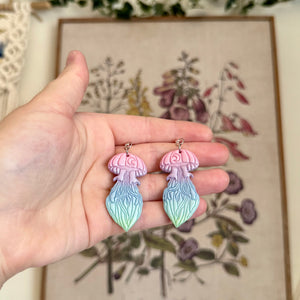 Celestial Jellyfish in Cotton Candy Waves