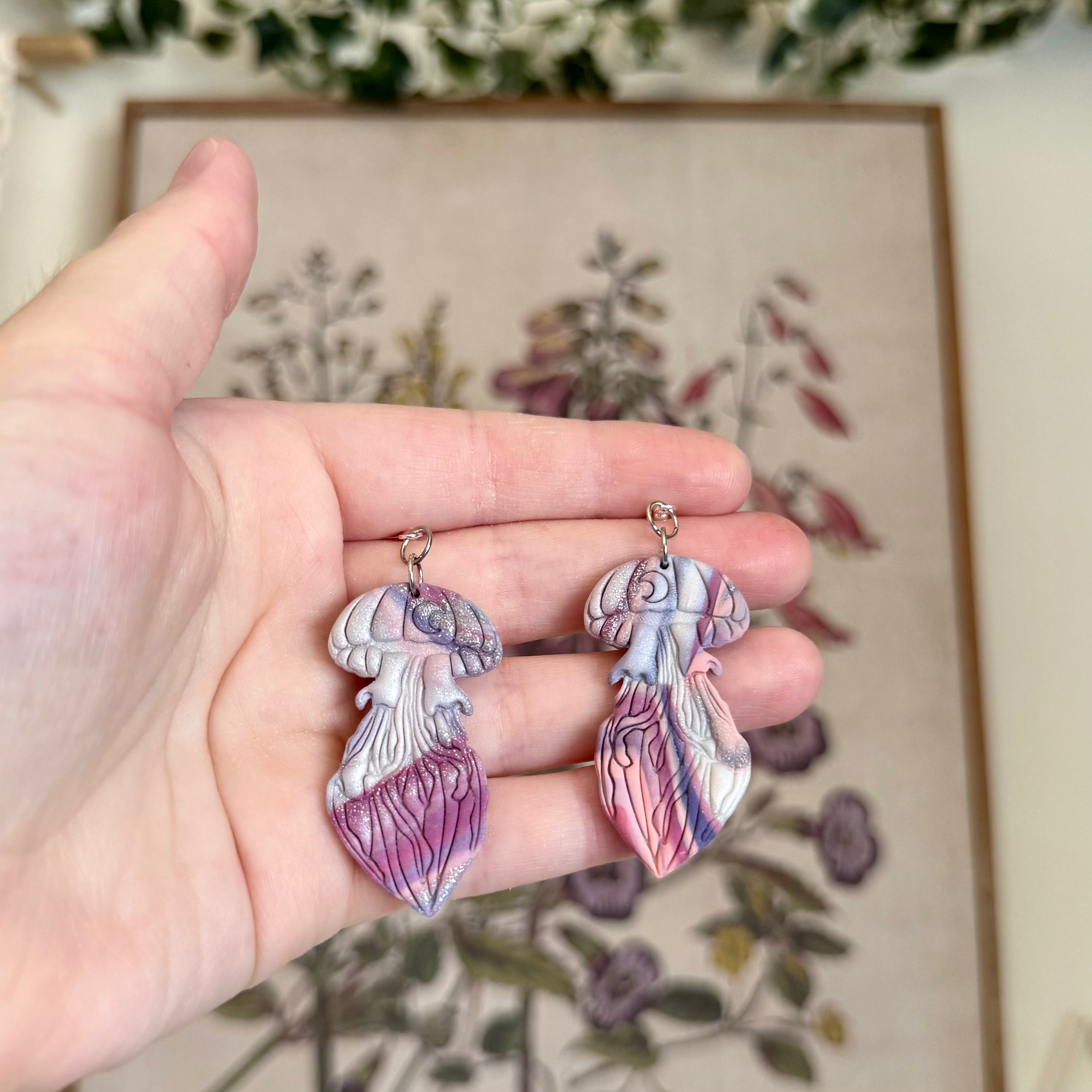Celestial Jellyfish in Amethyst Aura